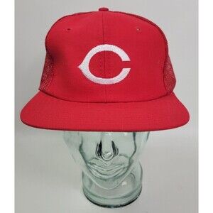 Vintage Cincinnati Reds Mesh Snapback Hat Cap Drew Pearson OSFA‎